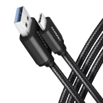Axagon Braided USB 3.0 Cable USB-C male - USB-A Μαύρο 2m (BUCM3-AM20AB)