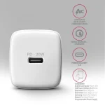 38w Pd20w + Qc3.0 Usb Car Charger With Usb To Type-c Data Cable, Length: 1m(white) ACU-PD20W - Image 3