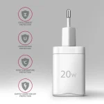 38w Pd20w + Qc3.0 Usb Car Charger With Usb To Type-c Data Cable, Length: 1m(white) ACU-PD20W - Image 7
