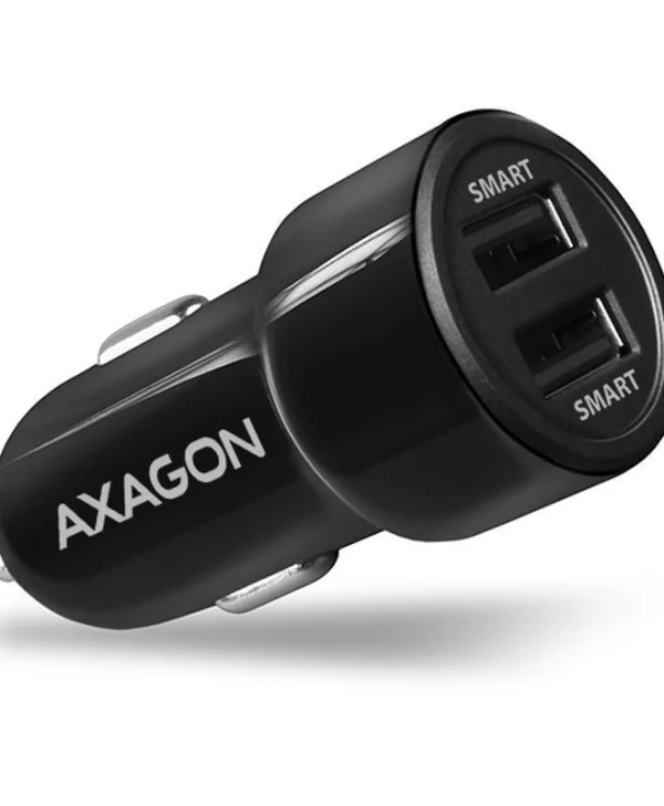 Axagon Φορτιστής Αυτοκινήτου 24W 2.4A με Θύρες: 2xUSB Μαύρος PWC-5V5