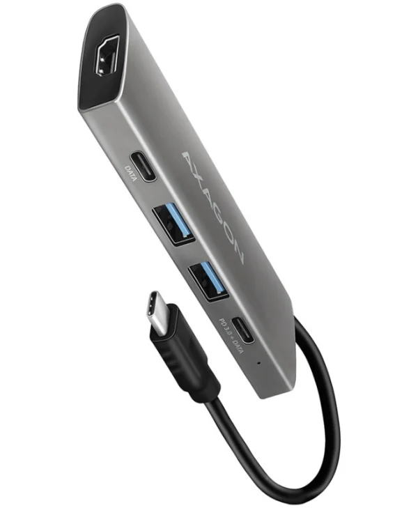 Axagon HMC-5G2 USB-C Docking Station με HDMI 4K PD Ασημί