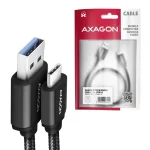 Axagon Braided USB 3.0 Cable USB-C male - USB-A Μαύρο 1m (BUCM3-AM10AB) - Image 5