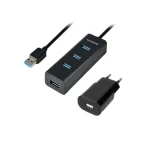 Axagon USB 3.2 Hub 4 Θυρών με σύνδεση USB-A HUE-S2BP - Image 3