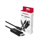 Axagon USB 2.0 Cable USB-C male - DisplayPort Μαύρο 1.8m (RVC-DPC) - Image 2