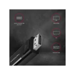 Axagon USB 2.0 Cable USB-C male - DisplayPort Μαύρο 1.8m (RVC-DPC) - Image 3