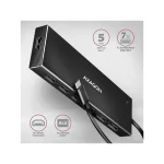 Axagon USB 3.2 Hub 12 Θυρών με σύνδεση USB-C / USB-A & Θύρα Φόρτισης Μπλε HUE-F7C - Image 2