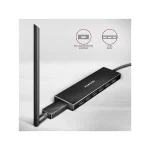 Axagon USB 3.2 Hub 12 Θυρών με σύνδεση USB-C / USB-A & Θύρα Φόρτισης Μπλε HUE-F7C - Image 4