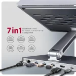 Axagon USB-C Docking Station με HDMI 4K PD Ethernet (HMC-STND) - Image 2