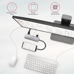Axagon HMC-HCR3A USB-C Docking Station με HDMI 4K Ασημί - Image 5