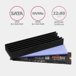 Axagon Ψύξη Μ.2 SSD 80mm SSD ALU body silicone thermal pads height 10mm Μαύρο CLR-M2L10 - Image 4