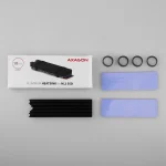 Axagon Ψύξη Μ.2 SSD 80mm SSD ALU body silicone thermal pads height 10mm Μαύρο CLR-M2L10 - Image 6