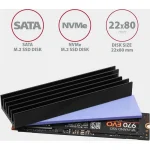 Axagon Ψύξη Μ.2 SSD 80mm SSD ALU body silicone thermal pads height 10mm Μαύρο CLR-M2L10 - Image 11