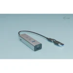 i-tec USB 2.0 Hub 4 Θυρών με σύνδεση USB-C & Θύρα Φόρτισης Ασημί CAHUBMETAL2A2CPD - Image 2