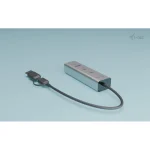i-tec USB 2.0 Hub 4 Θυρών με σύνδεση USB-C & Θύρα Φόρτισης Ασημί CAHUBMETAL2A2CPD - Image 3