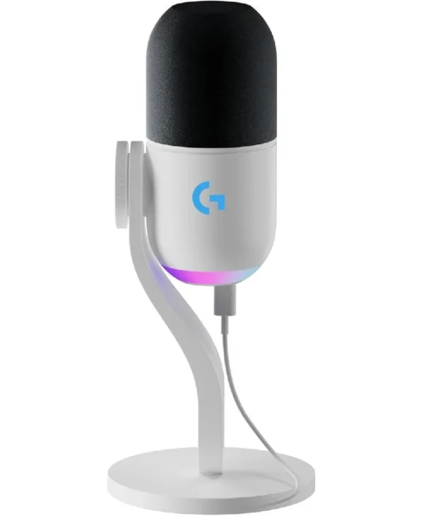 Logitech G Yeti Δυναμικό Μικρόφωνο USB Επιτραπέζιο σε Λευκό Χρώμα 988-000576