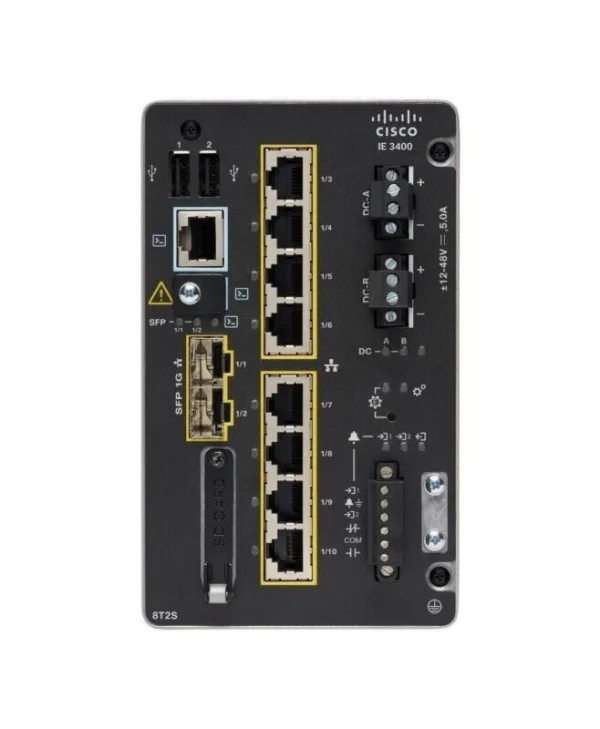 Cisco Catalyst IE-3400-8T2S-E Managed L2 Switch με 8 Θύρες Gigabit (1Gbps) Ethernet και 2 SFP Θύρες