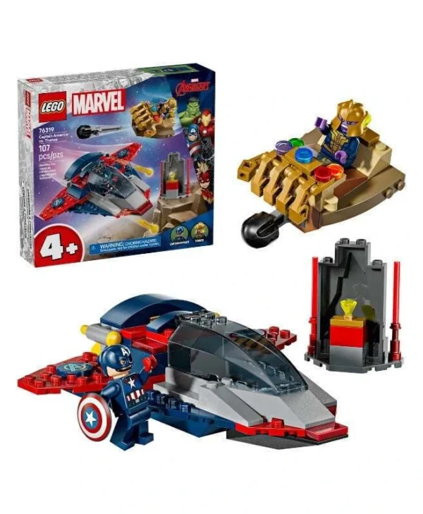 LEGO Super Heroes Captain America για 4+ ετών Ετών 107τμχ 76319