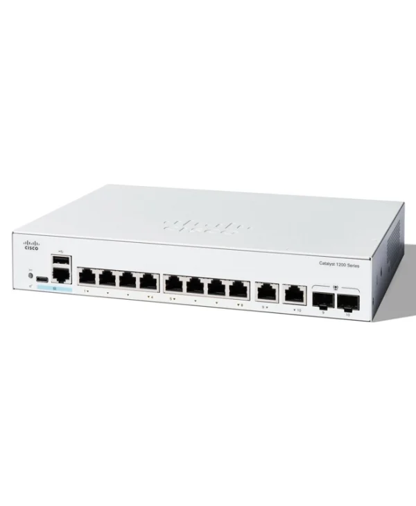 Cisco C1200-8T-E-2G Managed L2 Switch με 10 Θύρες Gigabit (1Gbps) Ethernet και 2 SFP Θύρες