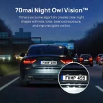Xiaomi 70mai Dash A200 & Camera RC11 Σετ Κάμερα DVR Αυτοκινήτου 1080P με Οθόνη για Παρμπρίζ & Κάμερα Οπισθοπορείας A200-1 - Image 6