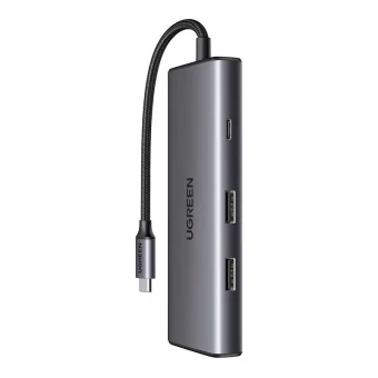 Ugreen Cm498 USB-C / USB-A Docking Station με 4K PD Μαύρο 15531