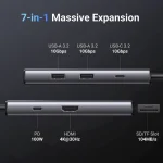 Ugreen Cm498 USB-C / USB-A Docking Station με 4K PD Μαύρο 15531 - Image 8