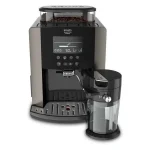 Krups Arabica Latte Quattro Force Αυτόματη Μηχανή Espresso 1450W Πίεσης 15bar για Cappuccino με Μύλο Άλεσης Γκρι EA819E