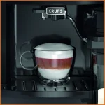 Krups Arabica Latte Quattro Force Αυτόματη Μηχανή Espresso 1450W Πίεσης 15bar για Cappuccino με Μύλο Άλεσης Γκρι EA819E - Image 10