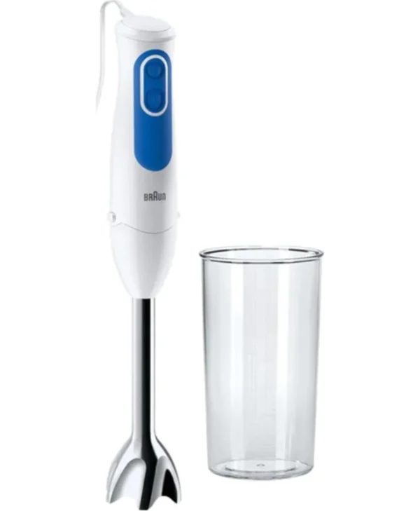 Braun MQ3000WH Smoothie+ Inox Ραβδομπλέντερ με Ανοξείδωτη Ράβδο 700W Λευκό