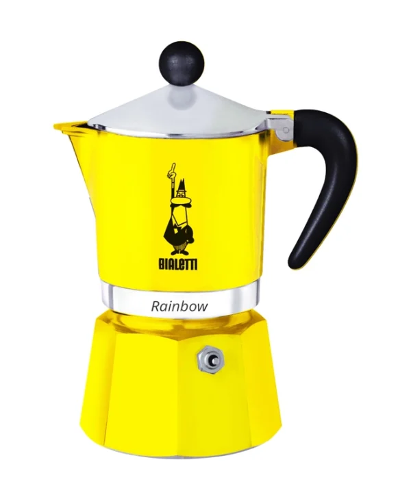 Bialetti Rainbow Μπρίκι Espresso 3cups Κίτρινο 4982