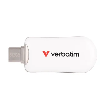 Verbatim 512GB USB 2.0 Stick με σύνδεση USB-C Λευκό 30231