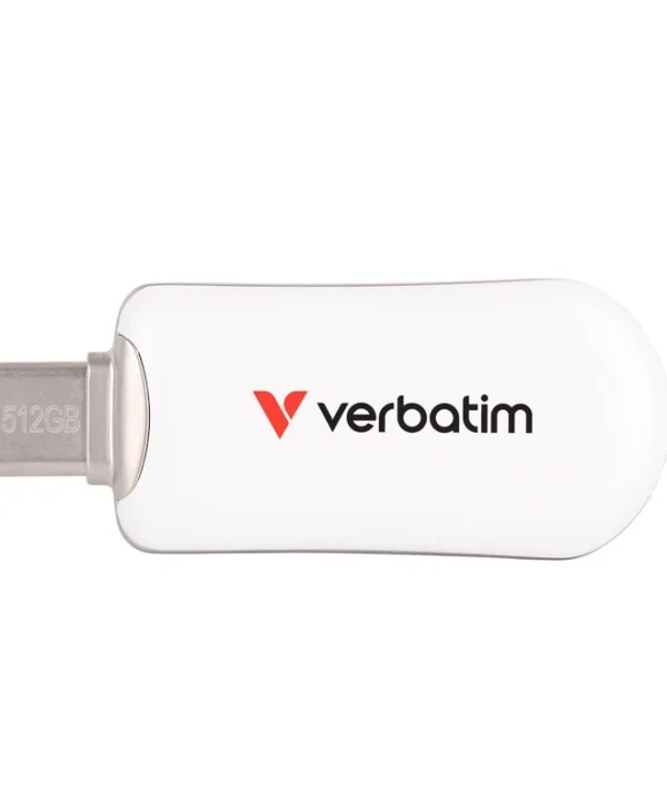 Verbatim 512GB USB 2.0 Stick με σύνδεση USB-C Λευκό 30231