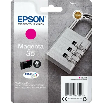 Epson 35 Γνήσιο Μελάνι Εκτυπωτή InkJet Ματζέντα (C13T35834010)