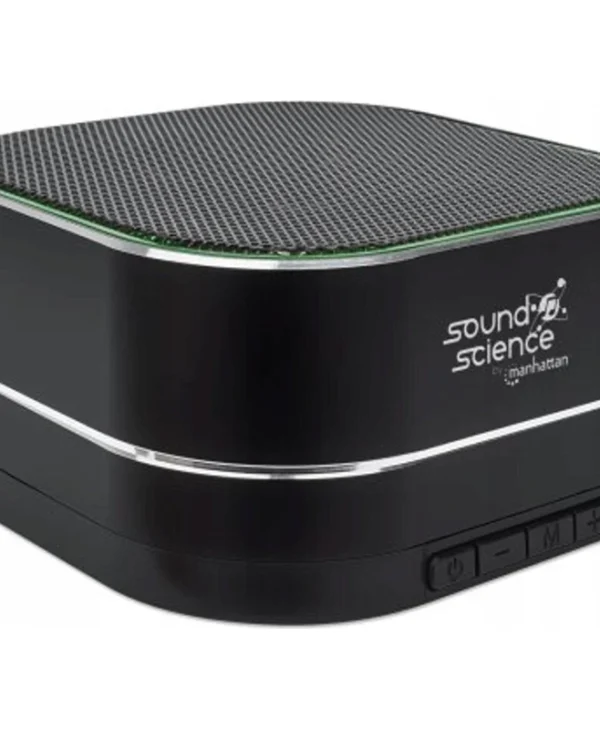 Manhattan Metallic Ηχείο Bluetooth 3W με Ραδιόφωνο και Διάρκεια Μπαταρίας έως 6 ώρες Μαύρο 164993