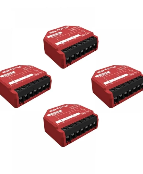 Shelly 1pm Gen3 Smart Ενδιάμεσος Διακόπτης Bluetooth 4τμχ Shelly_1PM_Gen3_4er