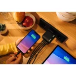 Verbatim Φορτιστής Χωρίς Καλώδιο GaN με Θύρα USB-A και 3 Θύρες USB-C 165W Power Delivery Μαύρος (Mini) 32216 - Image 4