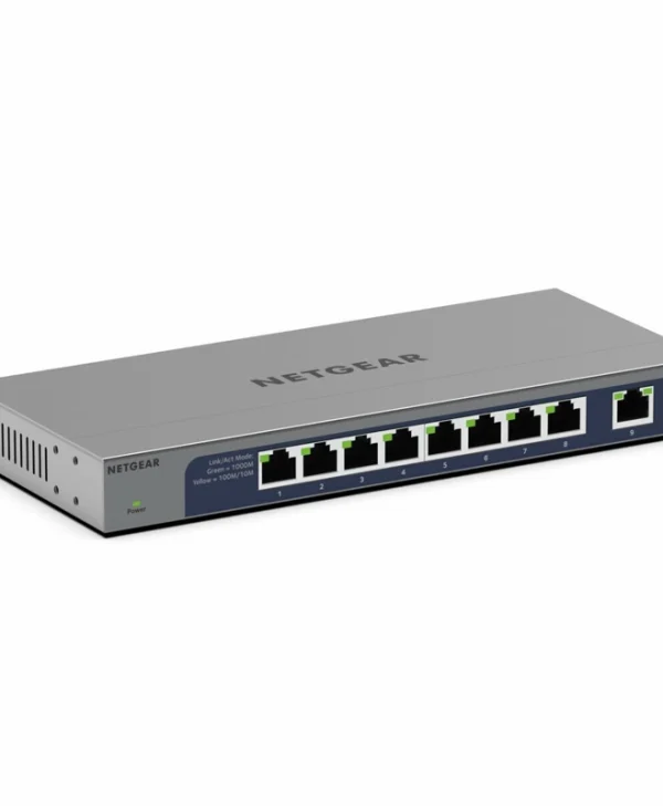 NetGear 1324495 Unmanaged L2 Switch με 8 Θύρες Gigabit (1Gbps) Ethernet GS108MX-100EUS