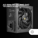 Mars Gaming 850W Μαύρο Τροφοδοτικό Υπολογιστή Full Wired 80 Plus Bronze (MPB850SI) TACMARS-MPB850SI - Image 4