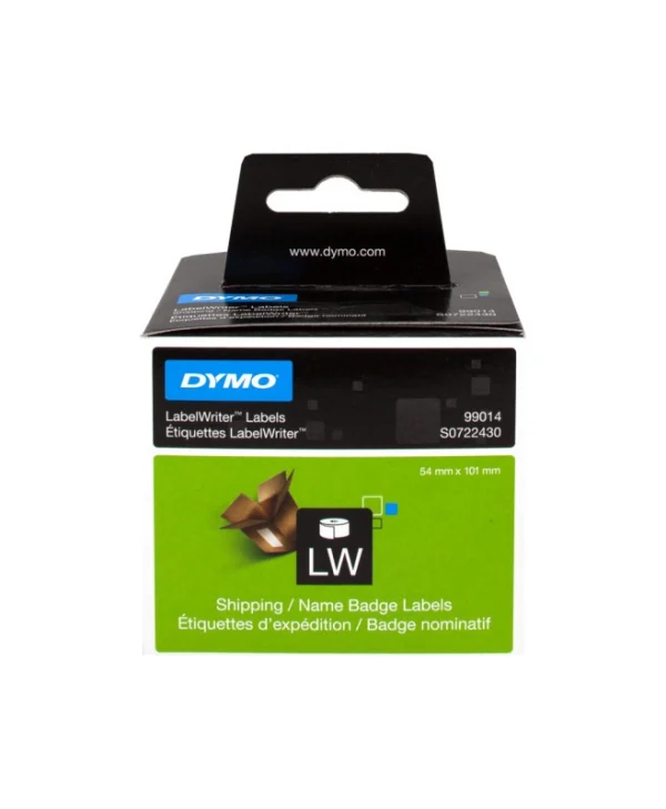 Dymo 99014 220 Αυτοκόλλητες Ετικέτες σε Ρολό για Εκτυπωτή Ετικετών Black-Yellow 101x54mm 2133400
