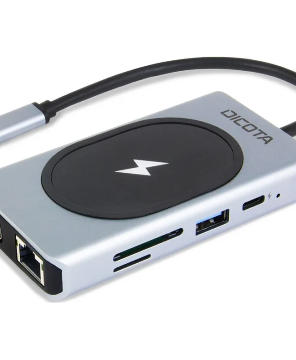 Dicota USB-C Docking Station με 4K PD Ethernet Ασημί (D32059)