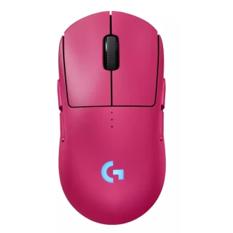 Logitech G Pro 2 Lightspeed Ασύρματο RGB Gaming Ποντίκι 44000 DPI Magenta 910-007309
