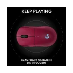 Logitech G Pro 2 Lightspeed Ασύρματο RGB Gaming Ποντίκι 44000 DPI Magenta 910-007309 - Image 2