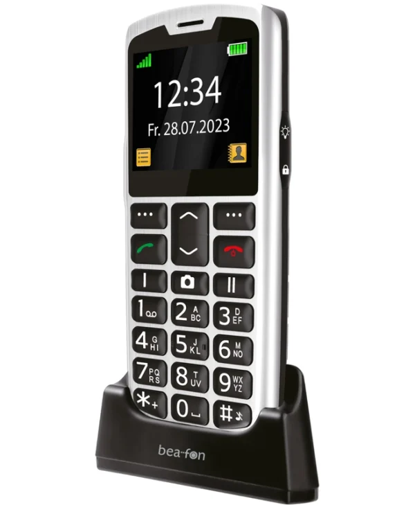 Bea-fon SL260 Dual SIM Κινητό με Μεγάλα Κουμπιά Ασημί SL260LTE_EU001SB