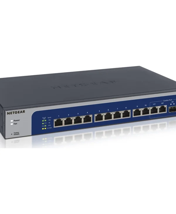 NetGear XS512EM Managed L2 PoE+ Switch με 12 Θύρες Gigabit (10Gbps) Ethernet και 2 SFP Θύρες XS512EM-100EUS