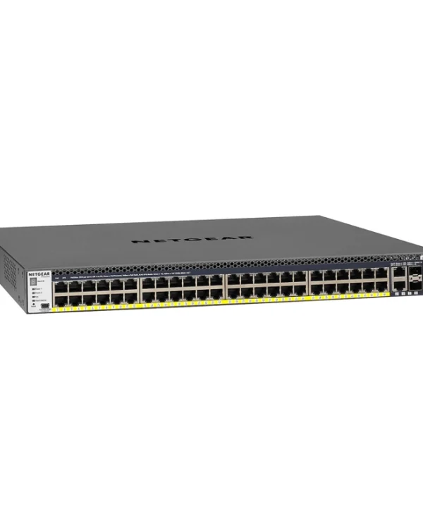 NetGear M4300-52G-POE+ 550W Managed L3 PoE+ Switch με 50 Θύρες Gigabit (1Gbps) Ethernet και 2 SFP Θύρες GSM4352PA-100NES