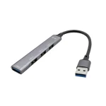 i-tec USB 3.0 Hub 4 Θυρών με σύνδεση USB-A Ασημί U3HUBMETALMINI4