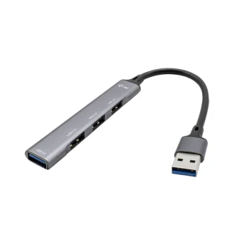 i-tec USB 3.0 Hub 4 Θυρών με σύνδεση USB-A Ασημί U3HUBMETALMINI4