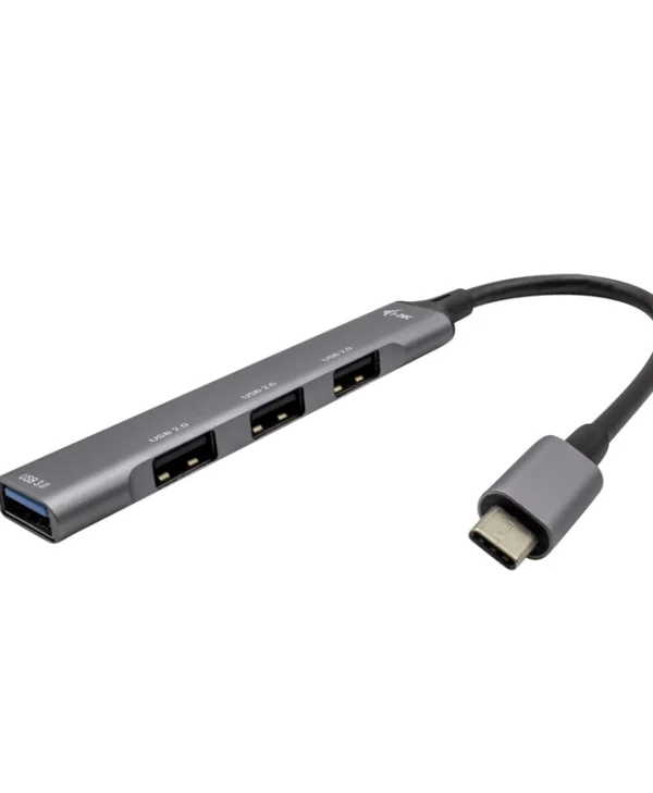 i-tec USB-C Metal HUB USB 3.0 Hub 4 Θυρών με σύνδεση USB-C Γκρι C31HUBMETALMINI4