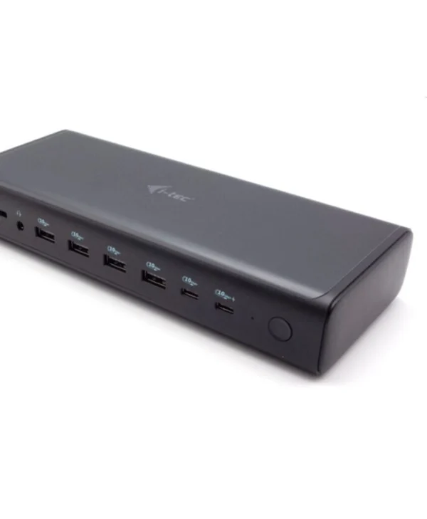 i-tec USB-C Docking Station με HDMI/DisplayPort 4K και σύνδεση 4 Οθονών Μαύρο (CA6MONITORDOCKPD)