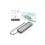 i-tec USB-C Metal Nano USB-C Docking Station με HDMI 4K PD Ethernet και σύνδεση 2 Οθονών Γκρι C31NANOHDM2DOCPD - Image 4