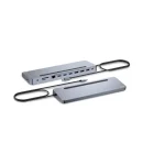 i-tec Usbc Metal USB-C / USB-A Docking Station με 4K PD Ethernet Γκρι C31FLAT2PDPRO100W - Image 2